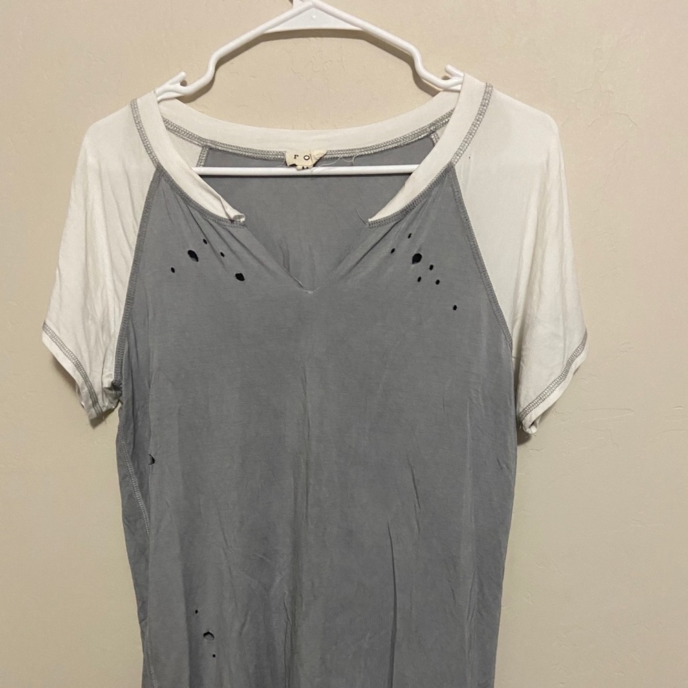 Soft Casual Tee with stylish holes